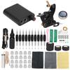 Coil Tattoo Machine Set Foot Pedal Practice Skin Tattoo Ink Power Supply Tattoo Kit for Beginner