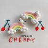 10Pcs New Cute Resin Flowers, Unicorns, Ice Cream Series Flat Back Manicure Parts Embellishments For Hair Bows Accessories