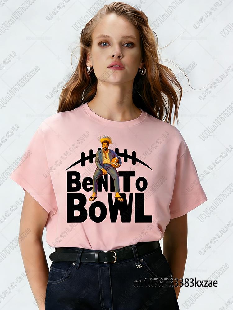 2026 Summer Badbunny Bowl Halftime Show Tshirt For Fans Bunny Football Bad Benito Tshirt For Wounisex Unisex Oversized Y2k Sports Top