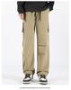 2024 Men's Trendy High Street Cargo Pants: Spring/Autumn, Handsome Loose Fit, Waterproof for Outdoor and Mountaineering