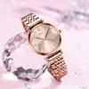 Wristwatch Gold Wrist Watch Waterproof Simple Analog Quartz Brand Stylish Casual Business Stainless Steel Watch Luxury Cute Gift for Girlfriend Rose