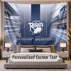 Custom Name Text Tapestry Leeds Rhinos Personalized Polyester Wall Tapestry For Bedroom And Room