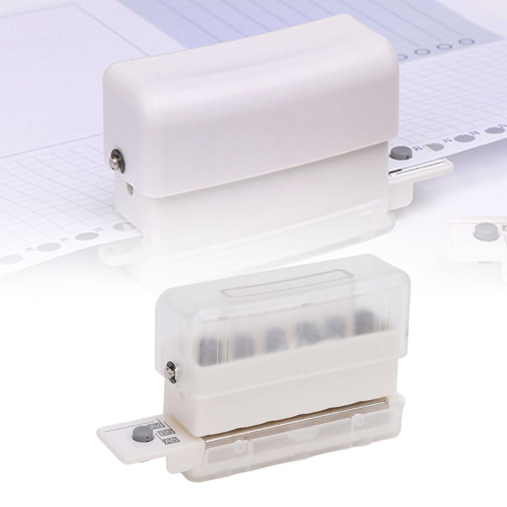 ABS Loose Leaf Punching Machine Practical Manual Puncher Handheld Mini Puncher Paper Crafting