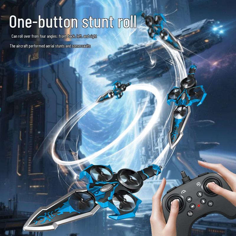 Retro Remote-Control Flying Sword Drone: Children's Toy Airplane Model
