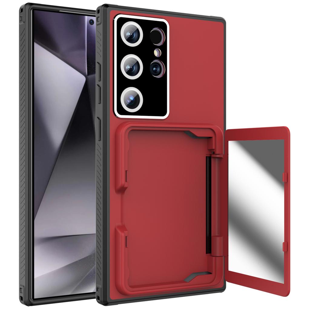 Suitable for Samsung S24 Ultra Mobile Phone Case New Anti Fall S24 Protective Case Card Case Mirror S24plus Case