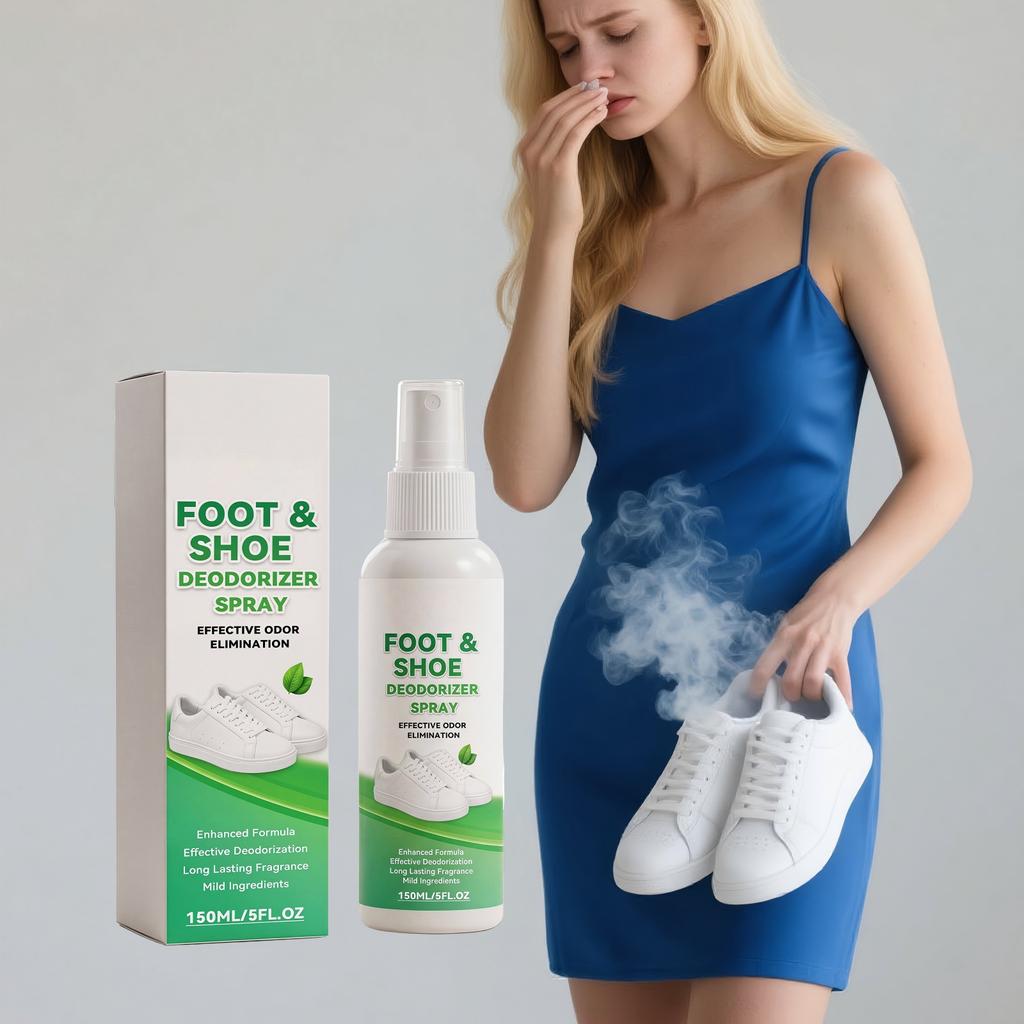 Spray do Stóp i Butów Neutralizujący Zapachy Mgiełka do Trampek Butów i na Siłownię Długotrwały Zapach Spray do Stóp
