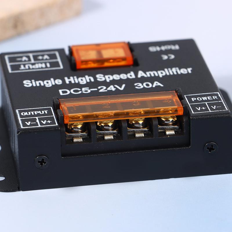 Led 30A/Ch 360W Dc5-24V Ip20 Single Color High Speed Alplifier Led Single Color Amplifier Repeater For Light Strip