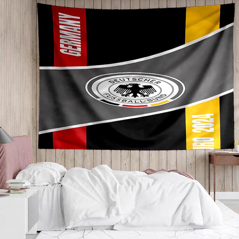 Football club logo Tapestry for Bedroom Aesthetic Classroom Tapestries Wall Hanging for Living Room Dorm Office,Ideal Creative Gift