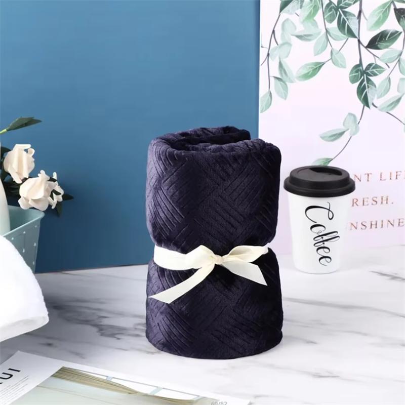 Solid Color Baby Blanket Flannel Boys Girls Nap Small Blanket Spring Summer Autumn Winter Children's Blanket Water Uptake100x150