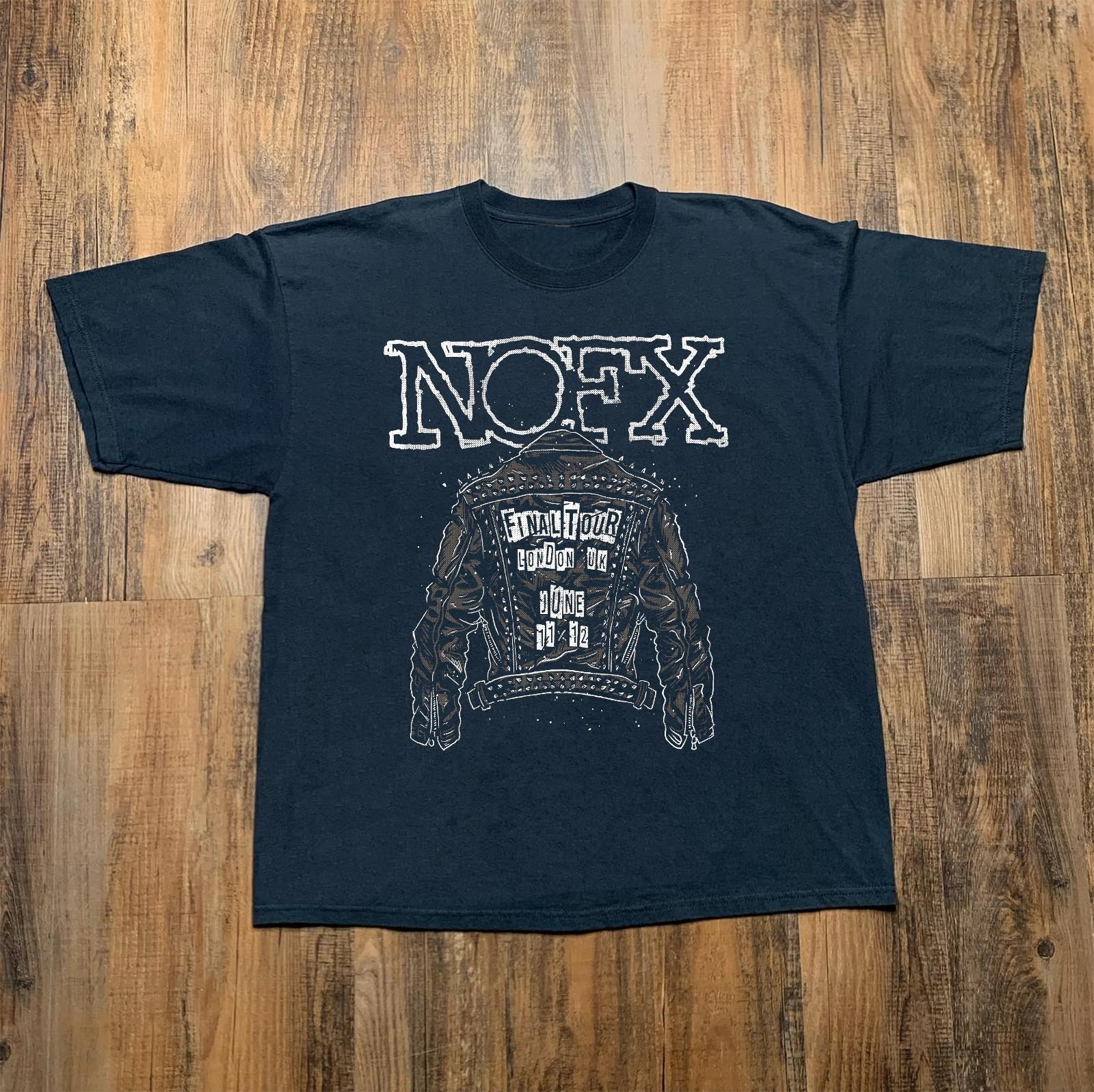 Nofx Final Tour London UK Heavy Cotton Black Unisex T-shirt Size S-5XL S