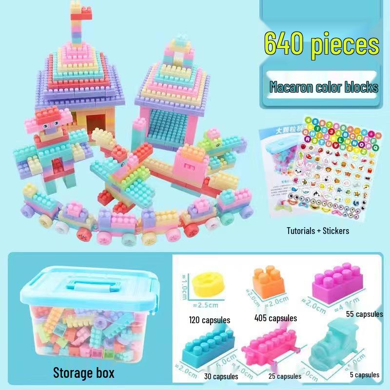 

Крупные строительные блоки для детей - Развивающий набор-пазл Multiple Sizes