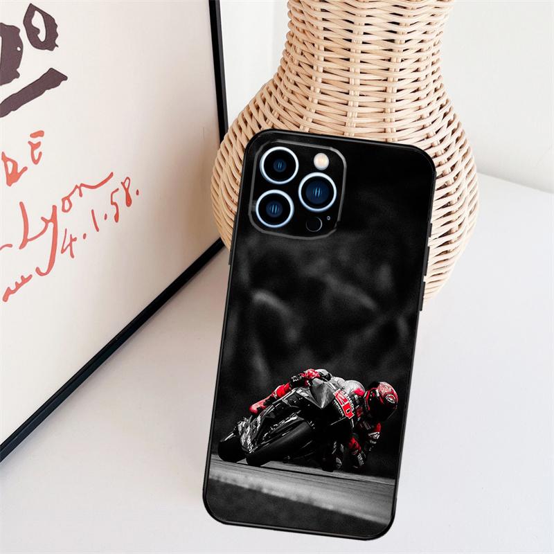 Moto Fabio Quartararo Phone Case For iPhone 16 15 Pro Max 11 12 13 Mini 14 Plus X XR XS Max Cover