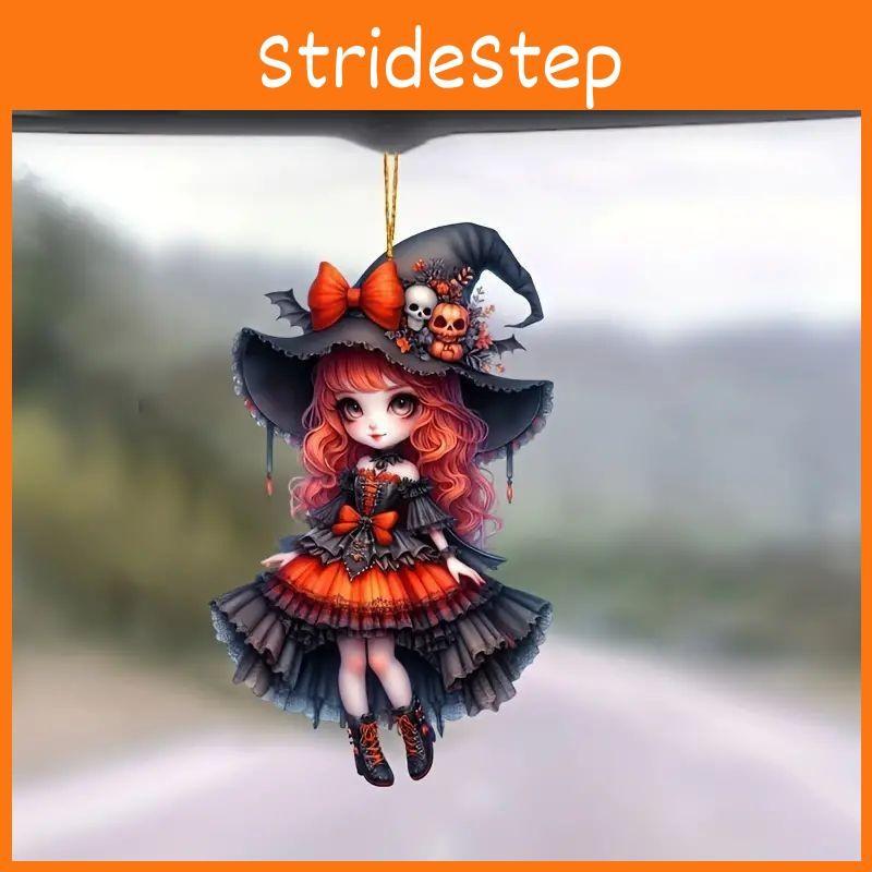 Acrylic Car Halloween Hanging Girl Pendant Auto Interior Driving Accessories