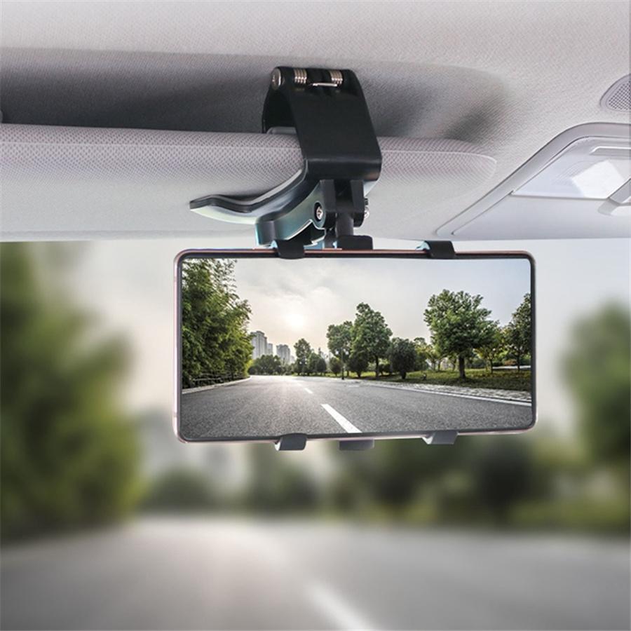New 360° Black ABS Car Dashboard Visor Cell Phone Mount Stand Clip Holder Universal