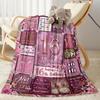 Happy 16th Birthday Celebration Flannel Blanket-Soft and Suitable for Sofas,Beds,Offices,Travel,All Seasons,Great Gift for Holidays and Birthdays.