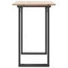Dining Table O Shaped Frame 100 x 50 x 75 cm Solid Pine Wood and Steel