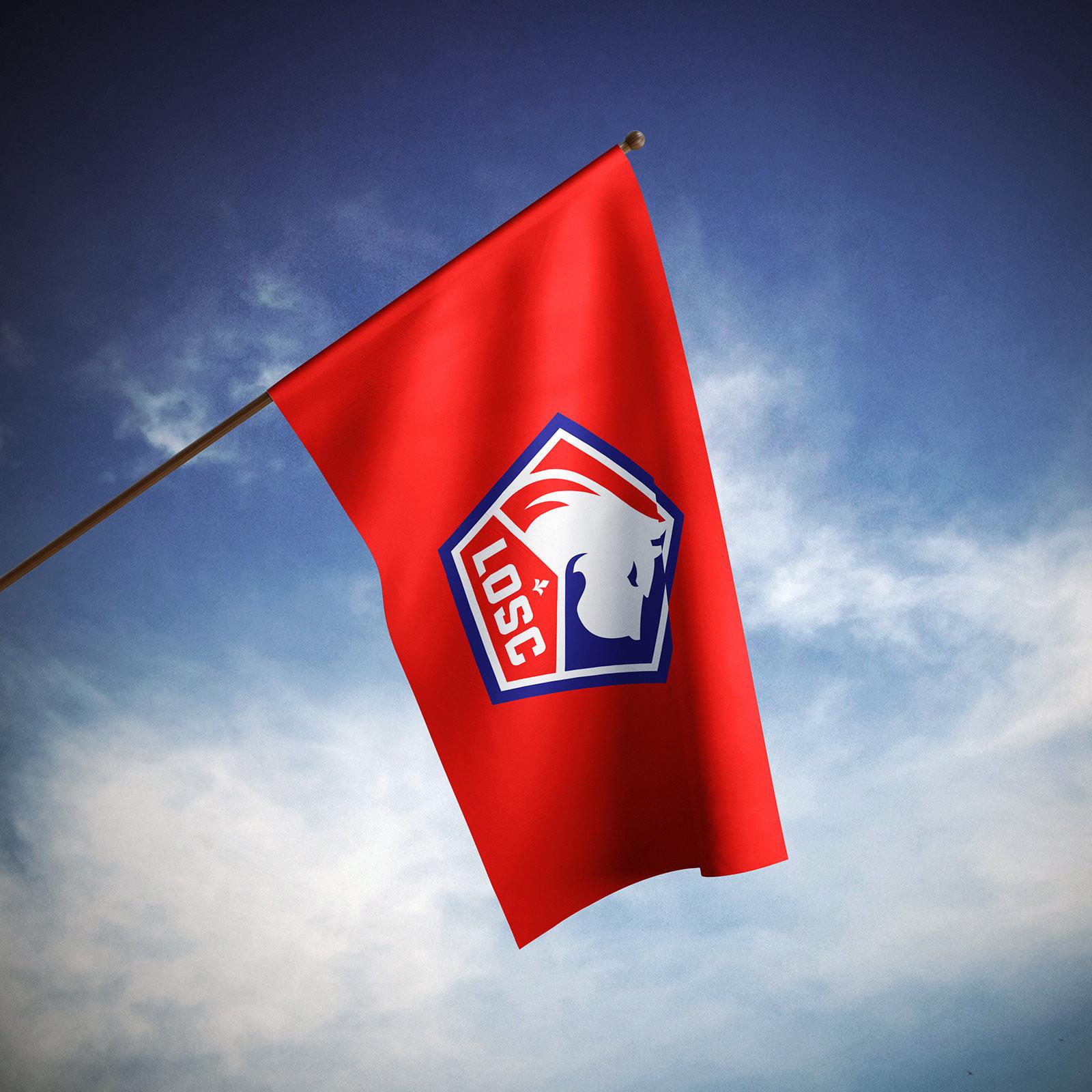 

Lille OSC Banner Flag PSG Flag Official Collection Cheer Flag UEFA Champions Leagues