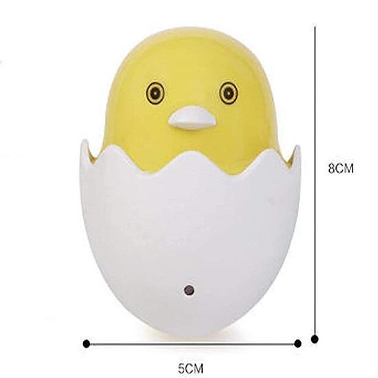 Duck Shaped Night Light Lamp Plastic, Assorted, Pack of 1Led