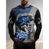 Fishing Shirts Men's T-Shirts Long Sleeve Men Clothes Autumn Streetwear Top Pullovers Male T Shirt Outdoor Casual Men's Clothing