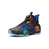 Anta Kids Asymmetric 2 Comfortable Daily Non-Slip Wear-Resistant Mid-Top Basketball Shoes Kids Basketball Shoes Black Gray Orange 312321102-4