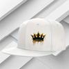 Black and Gold Drip Crown Baseball Cap Unisex Polyester Casual Outdoor Sports Snapback Hat