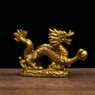 Chinese Zodiac Twelve Statue Gold Dragon Statue Animal Ornament Home Furnishings