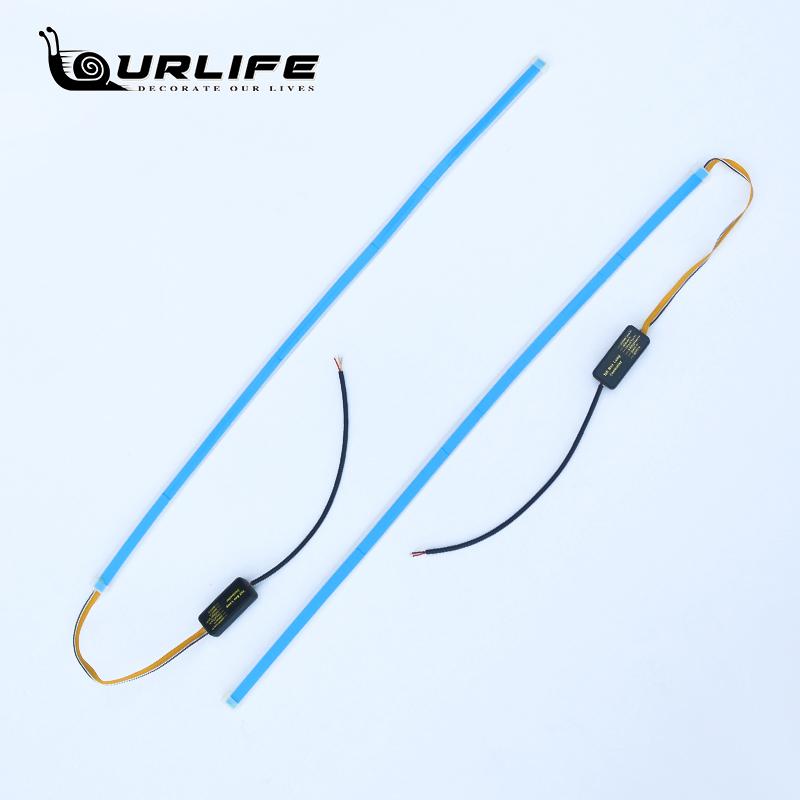 LED Car Daytime Running Light Waterproof Strip Auto Headlights White Turn Signal Brake Lights 12V For Kia Optima