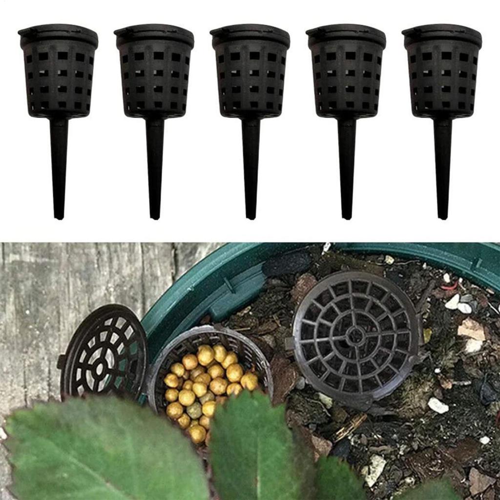 Portable Fertilizer Basket 10 Pieces Portable Slow Cups With Lid Planting Nutrition Cups For Basil Flowers Indoor Outdoor