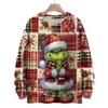 Ladies' Fashionable Casual Long Sleeved Christmas Cute Printed Round Neck Knitted Yarn