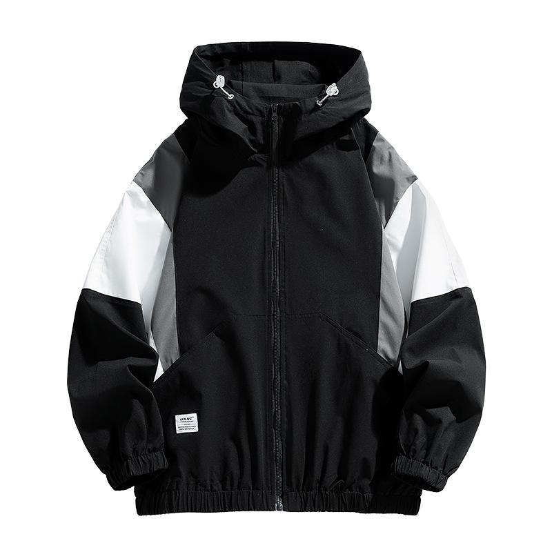 Hooded Jacket for Men Autumn and Winter New Men's Youth American Light Luxury Fashion Casual Top Jacket