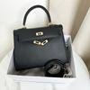 Palmenmuster Kelly Bag Handtasche feminines Temperament Umhängetasche trendig Schulter Leder neue Damentasche