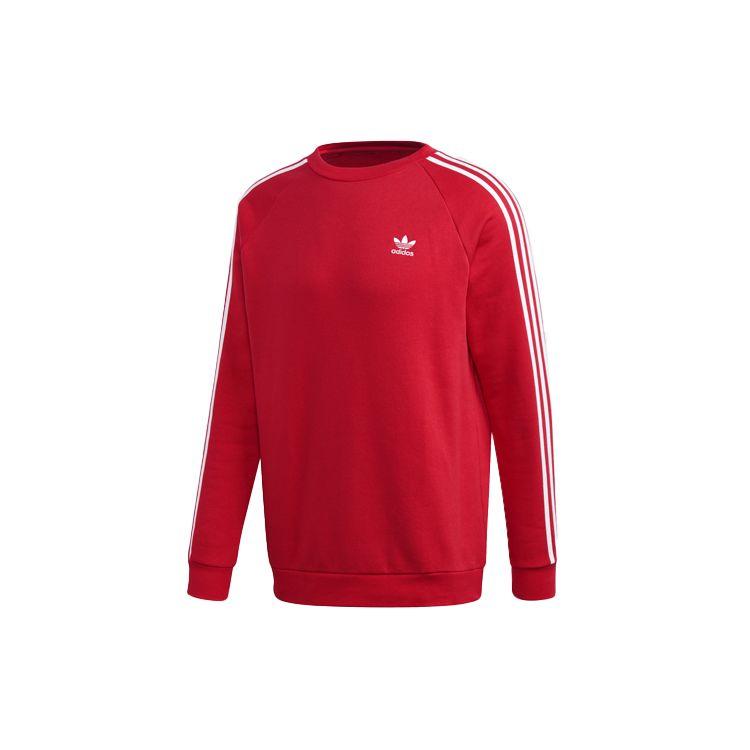 

Мужская толстовка с круглым вырезом Adidas Originals с 3 полосками, красный FM3761 XL