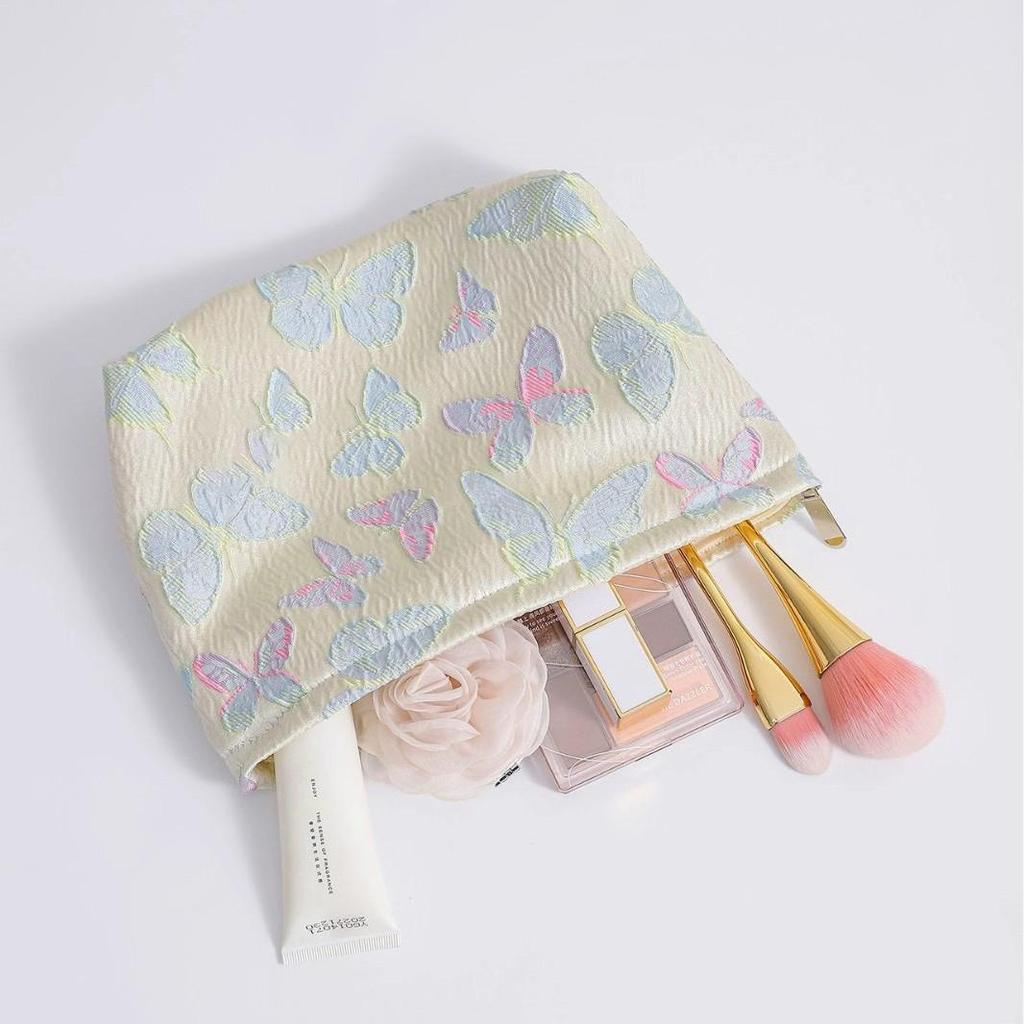 Colorful Butterfly Makeup Bag - High-End Portable Skincare & Cosmetic Organizer