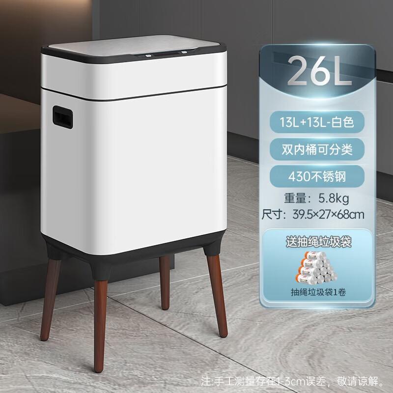 GENFIELD Smart Sensor Dual Bin Trash Can