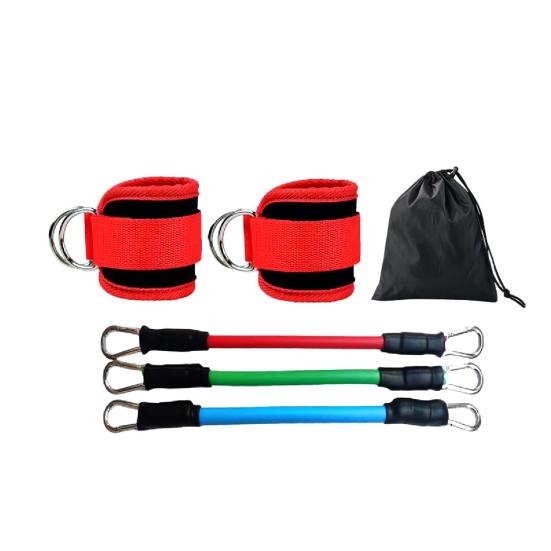 Fitness Ankle Strap with 3 Resistance Bands Glute Workouts Leg Training Kickbacks Booty Hip Abductors Body Exercise Ankle Resistance Bands with Cuffs