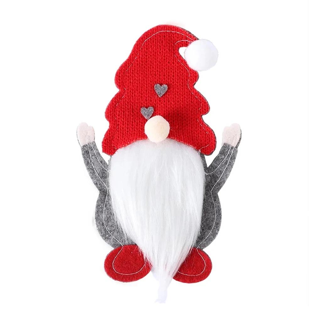 1-8PC Christmas Cutlery Holders Santa Claus Shaped Fork Knife Holder Bag New Year Xmas Party Tableware Cover Home Table Decor