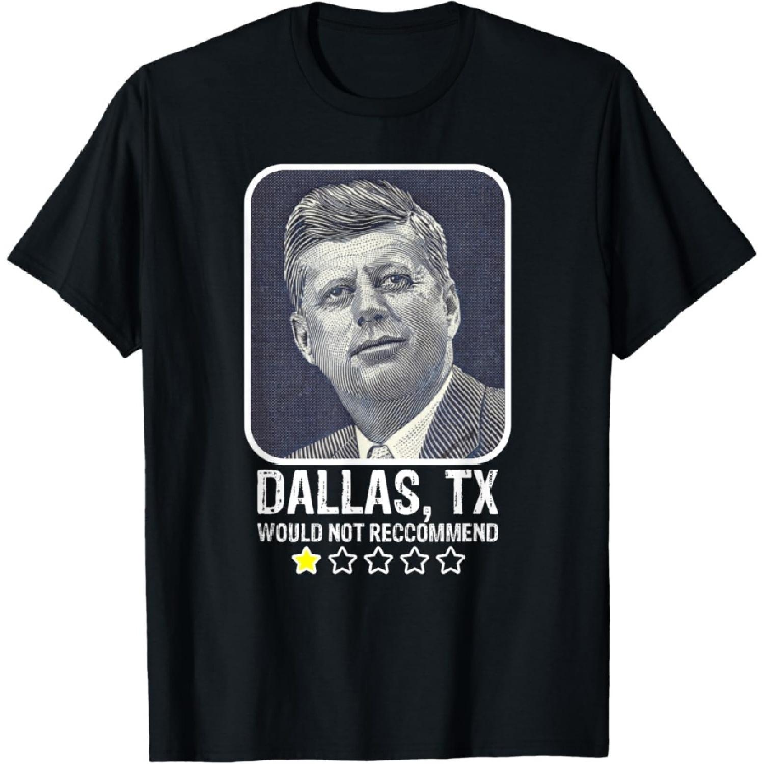 Даллас Техас Не Рекомендую Футболка с Президентом Кеннеди JFK S