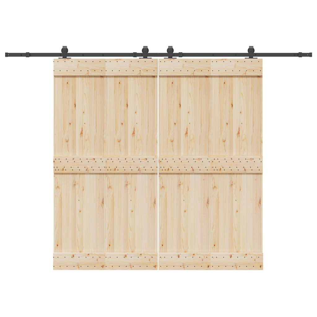 Vidaxl System Do Montażu Drzwi Przesuwnych, 305 Cm, Stal, Czarny