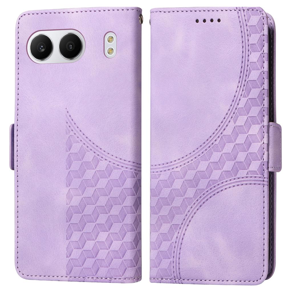 For OnePlus Nord 4 Case PU Leather Phone Cover Rhombus Starry Imprinted