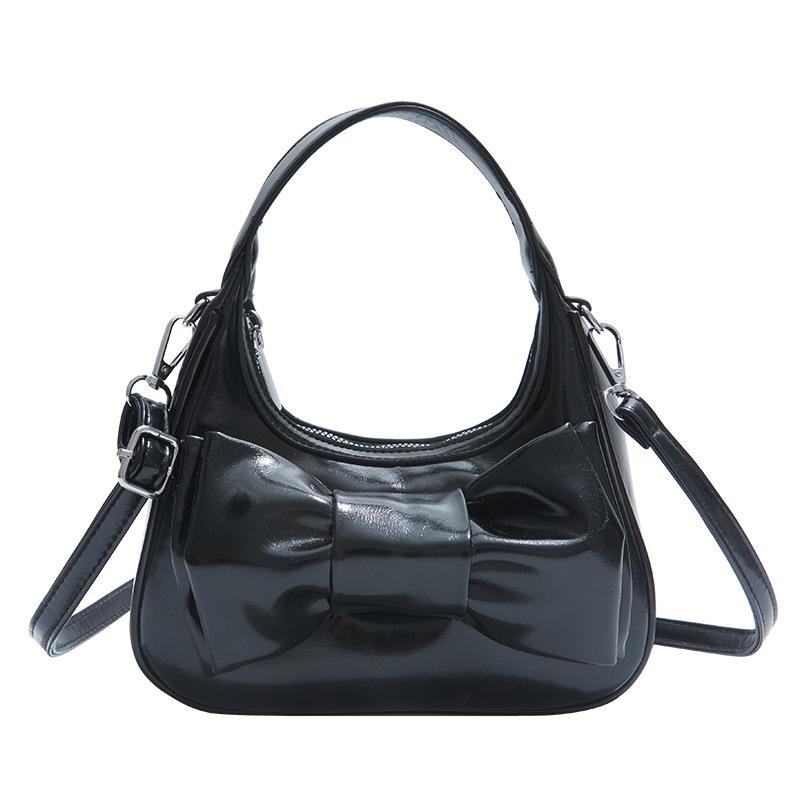 Bow Handbag Bag Women's Summer New Fashion Simple Casual Shoulder Messenger Bag