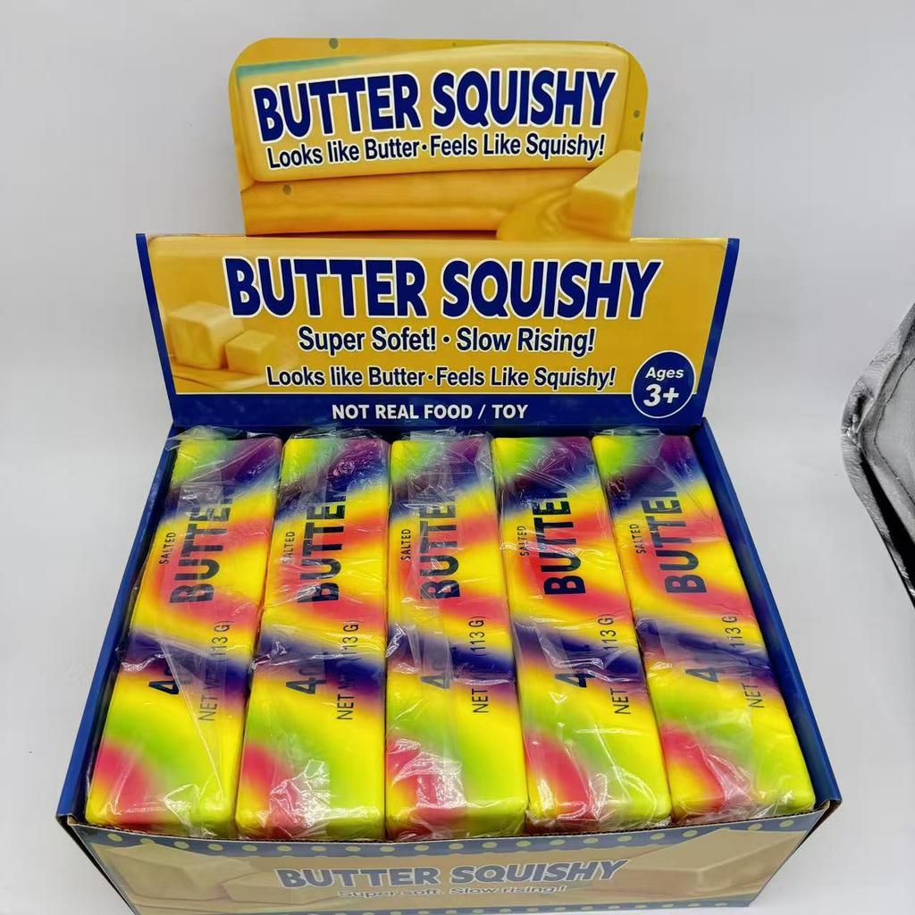Giocattolo Squishy Jumbo Burro da 24cm, Texture Super Morbida tipo Slime a Risalita Lenta per Alleviare Ansia, Sollievo dallo Stress, Decompressione, Fidget