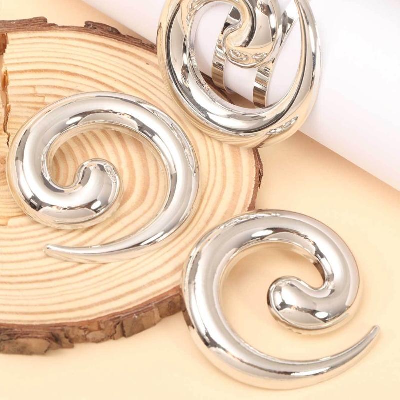 Alloy Jewelry Set Earrings And Bracelet Beautiful Swirls Earrings And Bracelet Set Tailored For Fashion Forward Women