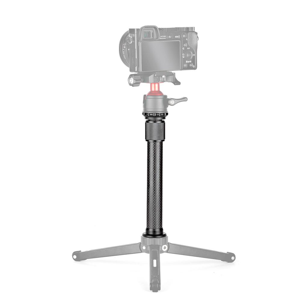 Universal Carbon Fiber Tripod Extension Pole 2 Section Extendable Rod Max. Height 32cm 12.6in with 1 4 Inch Screw for