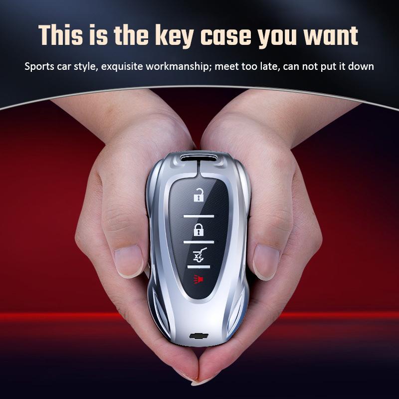 Zinc Alloy Car Key Case Cover for Chevrolet Onix Equinox Orlando Cruze Spark Sonic Camaro Volt Bolt Trax Malibu Blazer Traverse