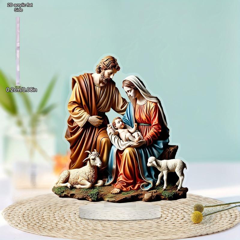 2D Flat Acrylic Decoration Welcomes The Birth of Newborns, Indoor and Outdoor Decoration - No Need for Batteries/electricity, Free Day Decoration, Sho