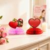 9pc Valentine's Day Honeycomb Center Decoration Set , Table Decorations Suitable For Lovers, Wedding Parties