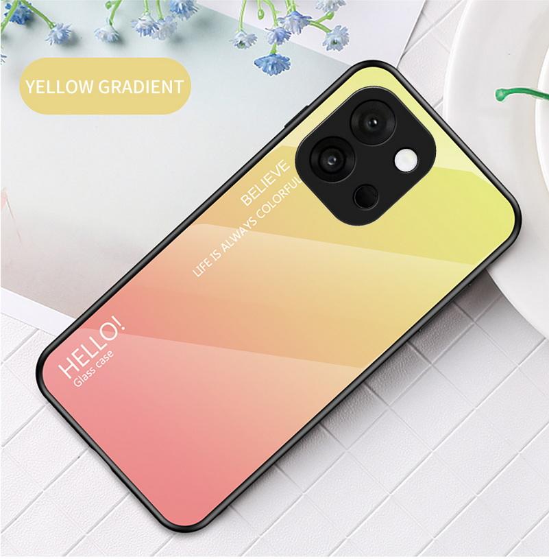 Gradient Tempered Glass Protect Case for OnePlus 13T One Plus Nord Ce 4 Lite 3 N30 Glossy Cover