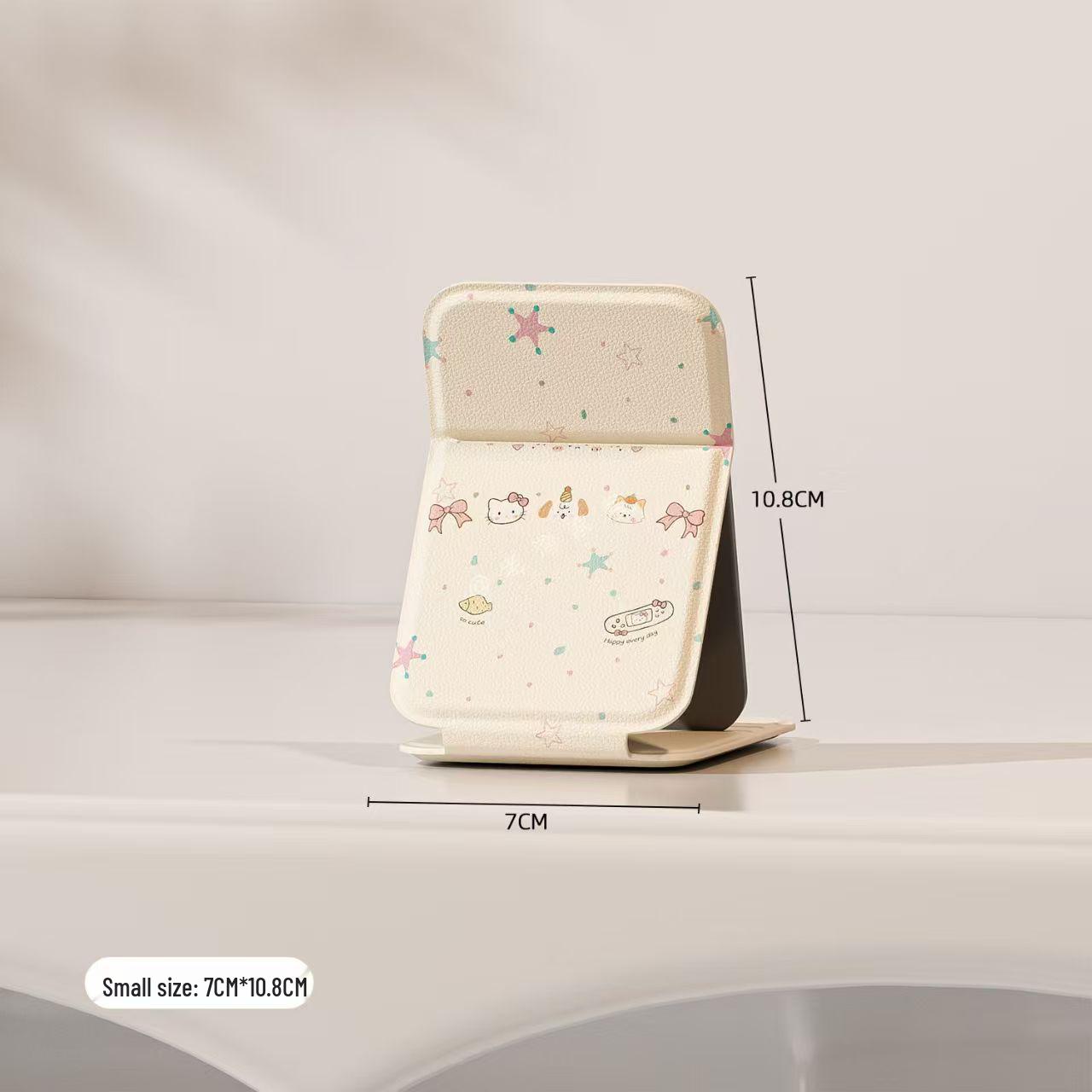 Портативное складное мини-зеркало для макияжа: Компактное зеркало-трюмо для женщин 7*10.5cm