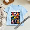 Kids Roblox Summer Print TShirt Colorful Graphic Tee for Gaming Fans Fashionable and Comfortable and Comfortable Childrens Top