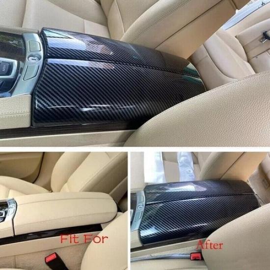 

2009-2015 BMW 7 Series F01 F02 Carbon Fiber Color Center Armrest Box Trim Cover | Black | Center Console | 2 Years Manufacturer Warranty | Durable |